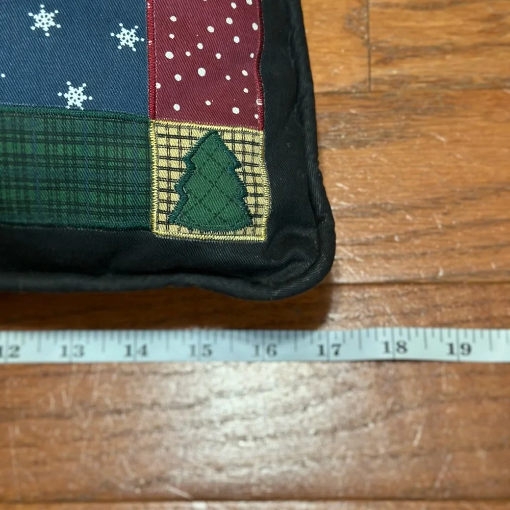 Festive Snowman Holiday decorative Throw Pillow 17” X 15.5” Approx